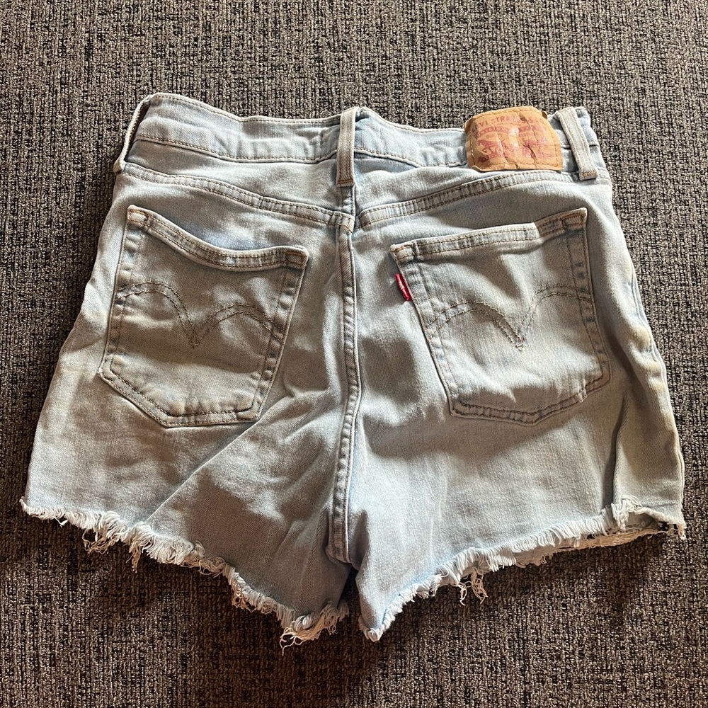 Levi's Women's Faded Blue Jean Shorts